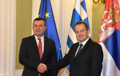 11. februar 2022. Predsednik Narodne skupštine sa predsednikom parlamentarne grupe prijateljstva sa Srbijom u Parlamentu Grčke